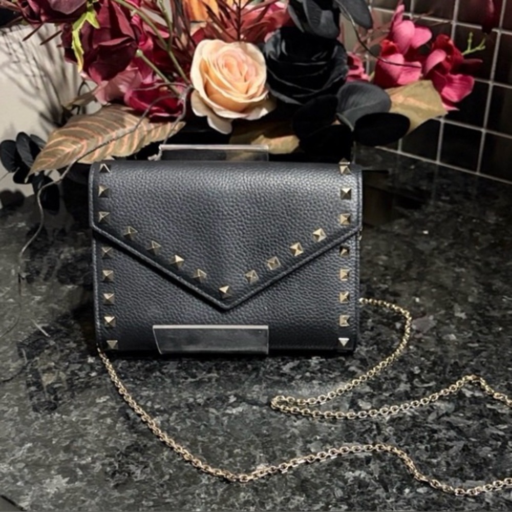 Valentino Garavani Black Studded Wristlet
